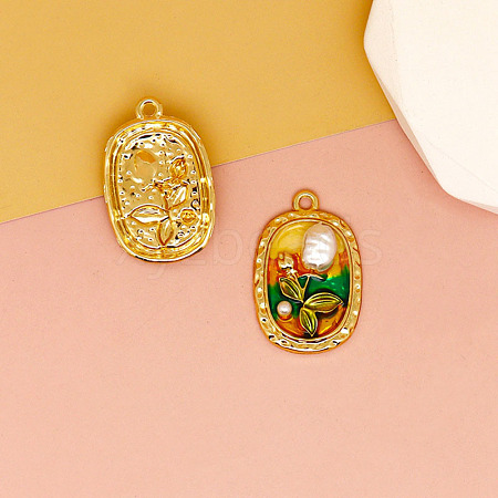 Alloy Enamel Pendants PW-WG4682B-01-1