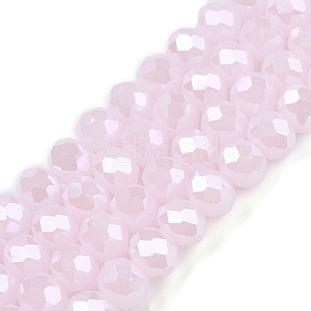 Electroplate Glass Beads Strands EGLA-A044-J6mm-A02-1