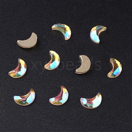 Faceted K9 Glass Rhinestone Cabochons EGLA-O007-30A-1