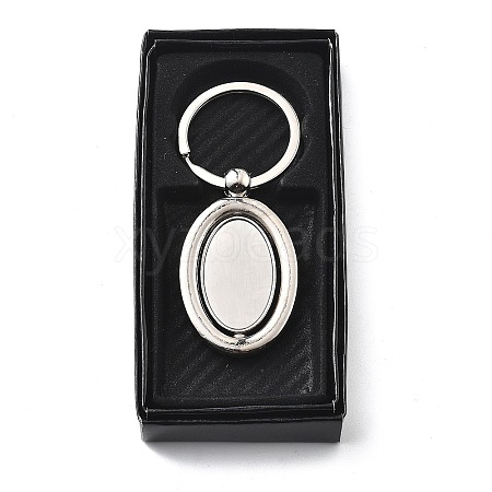 Zinc Alloy Rotating Keychain Clasps FIND-G088-01A-1