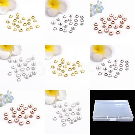 ARRICRAFT 160Pcs 8 Styles Brass Spacer Beads KK-AR0004-35-1