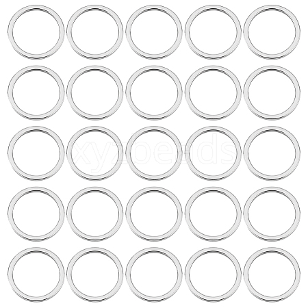 Unicraftale 100Pcs 304 Stainless Steel Linking Ring STAS-UN0041-24-1