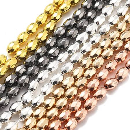 Synthetic Non-magnetic Hematite Beads Strands G-P518-08-1