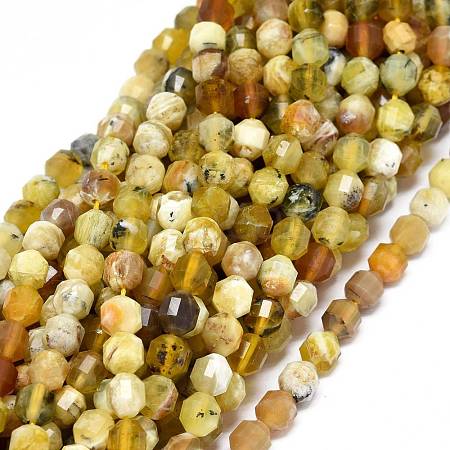 Natural Yellow Opal Beads Strands G-O201C-01-1