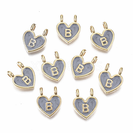 Alloy Enamel Charms X-ENAM-T012-02B-RS-1