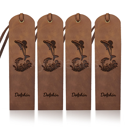 Cowhide Leather Labels AJEW-WH0386-0046-1