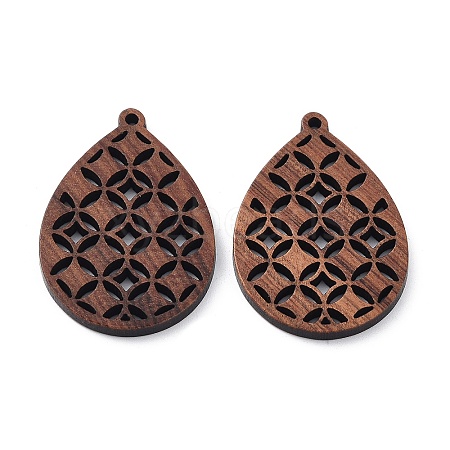 Walnut Wood Laser Cut Pendants X-WOOD-Q051-04J-1