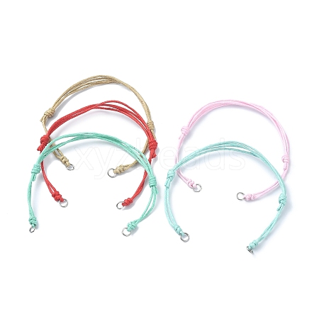 Adjustable Braided Eco-Friendly Korean Waxed Polyester Cord AJEW-JB01194-S-1