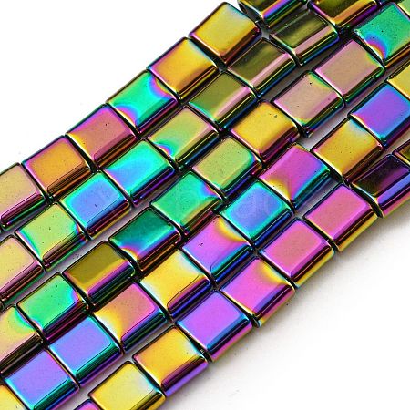 Electroplated Non-magnetic Synthetic Hematite Beads Strands G-C106-A02-04-1