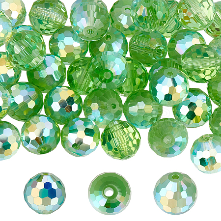 80Pcs AB Color Plated Glass Beads EGLA-PA0001-41C-1