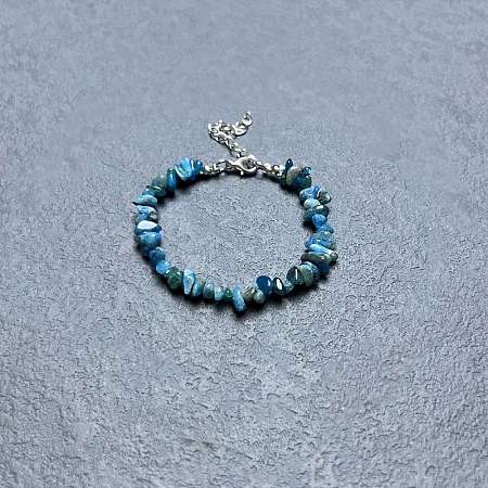 Natural Apatite Chip Beaded Bracelets for Women IW6789-42-1