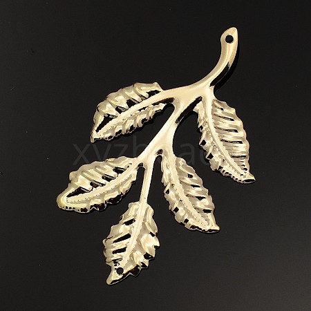 Iron Leafy Branch Filigree Big Pendants X-IFIN-P003-06-1