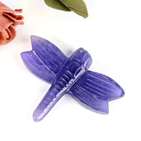 Natural Fluorite Carved Dragonfly Figurines PW-WGBDFF2-05-1