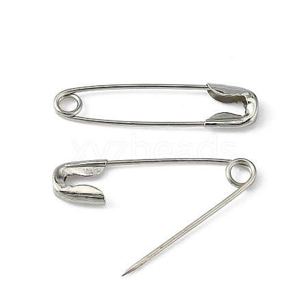 Platinum Plated Iron Safety Pins X-NEED-D001-1-1