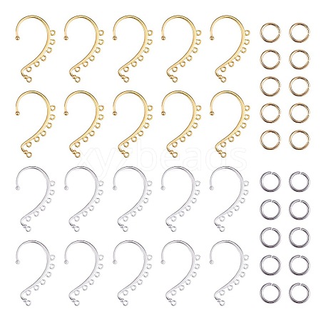 20Pcs 2 Color Alloy Ear Cuff Findings FIND-SZ0002-64-1