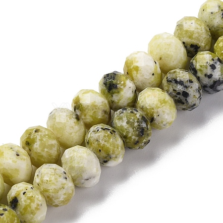 Natural Yellow Turquoise(Jasper) Beads Strands G-K380-A47-01-1