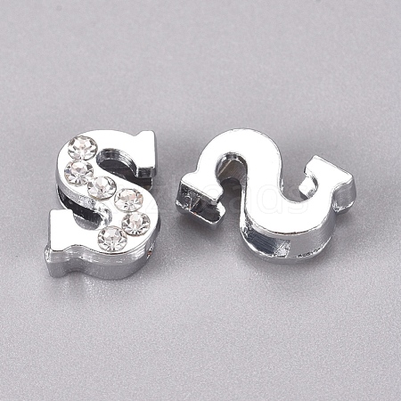 Alloy Slide Charms PALLOY-WH0066-21S-1