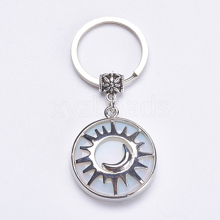 Opalite Keychain KEYC-G043-B03-1