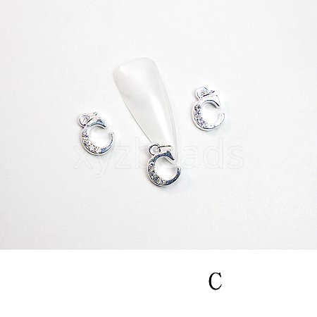 Alloy Rhinestone Cabochons MRMJ-T056-93P-C-1