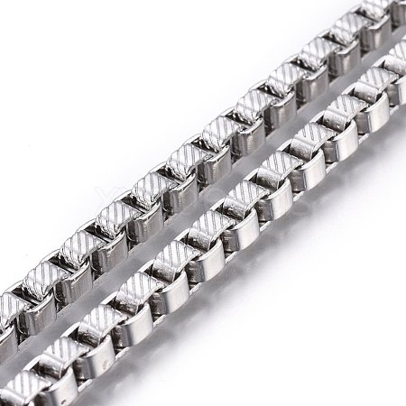 304 Stainless Steel Box Chains STAS-P219-13-1