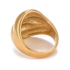 Ion Plating(IP) 304 Stainless Steel Textured Chunky Finger Ring for Men Women RJEW-B040-03G-3