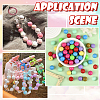 100Pcs Opaque Acrylic Beads OACR-PA0001-31B-7