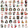 50Pcs Christmas PVC Adhesive Waterproof Stickers Self-Adhesive Stickers DIY-K078-10-2