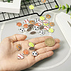  30Pcs 6 Styles Alloy Enamel Connector Charms ENAM-TA0001-72-16