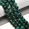 Dyed Natural Banded Agate Beads Strands G-G175-A07-01-2