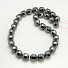 Non-Magnetic Synthetic Hematite Beads Strands G-C122-12mm-2