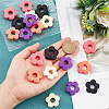  20Pcs 5 Colors Food Grade Eco-Friendly Silicone Beads SIL-NB0001-14B-3