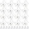 SOFPLATE 28Pcs Bowknot Shape Brass Earring Hook DIY-SP0001-06P-1