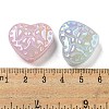 UV Plating Iridescent Acrylic Beads X-OACR-G039-18-3