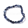 Natural Sodalite Bead Stretch Bracelets BJEW-K213-24-2