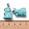 Synthetic Turquoise Pendants G-B127-07P-10-3