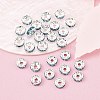 Brass Grade A Rhinestone Spacer Beads RB-A014-Z8mm-03S-2