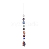 7 Chakra Nuggets Natural Gemstone Pocket Pendant Decorations HJEW-JM01049-02-2