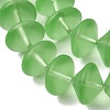 Frosted & Baking Paint Transparent Glass Beads Strands GL-CBA2ED2-03D-3