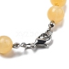 Round Natural White Jade Beaded Necklaces NJEW-F327-02C-05-3