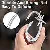 2Pcs 2 Colors Alloy Spring Gate Rings FIND-ME0003-44A-4