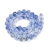 Crackle Transparent Glass Beads Strands GLAA-N063-10mm-04-3