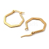 Ion Plating(IP) 304 Stainless Steel Hoop Earrings for Women EJEW-D083-14G-2