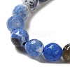 Natural Fire Crackle Agate Beads Strands G-D210-8mm-M1-5