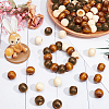   150 Pcs 3 Colors Wooden Beads WOOD-PH0001-49-5