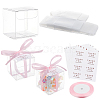 BENECREAT 40Pcs Square PET Clear Party Favor Gift Box DIY-BC0006-41A-1