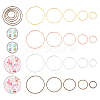 CHGCRAFT 200Pcs 20 Style Brass Linking Rings KK-CA0003-54-1