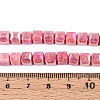 Anti-Tarnish Electroplate Glass Beads Strands GLAA-T025-6mm-10F-4
