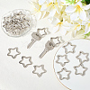30Pcs Zinc Alloy Split Rings FIND-SP0004-17-3