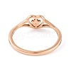 Heart 304 Stainless Steel Finger Ring foe Women RJEW-C086-15-RG-3