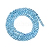 Natural Blue Topaz Beads Strands G-P553-A01-02-3